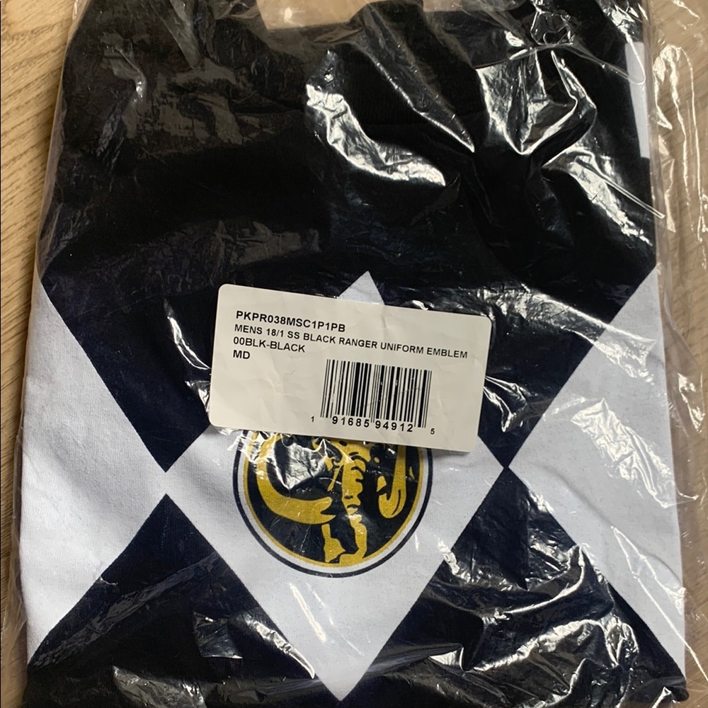Black Ranger Uniform Emblem Shirt Medium